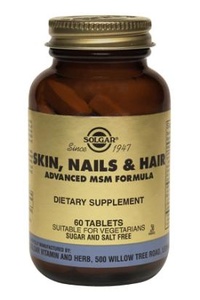 Hår, hud och naglar mineral/aminosyrepreparat (Solgar, 60 tabl.)